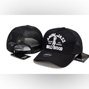 AMIRI Black and White Hollywood Jazz Cap